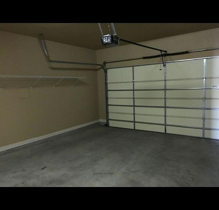 Inside of 2 car garage.