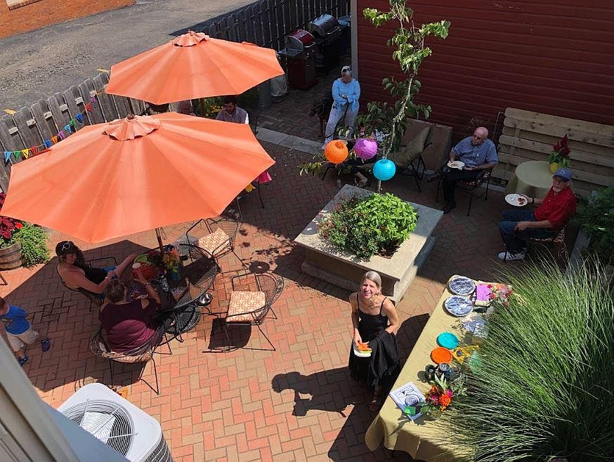 use of shared courtyard space