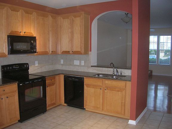 Kitchen open to living room