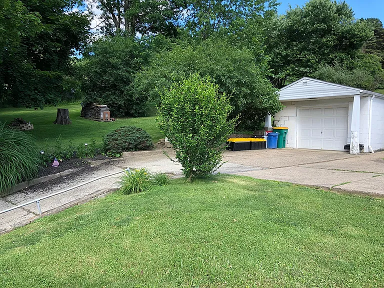 External garage.