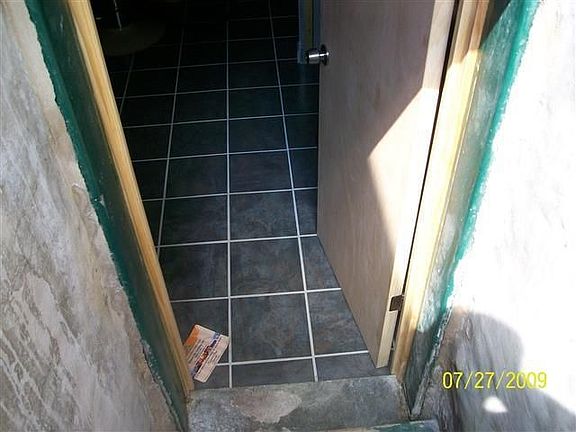 Rear basement entrance