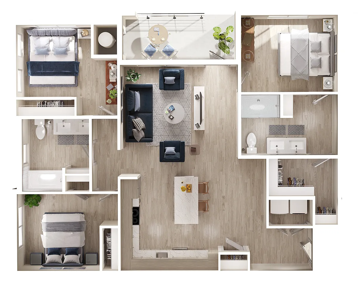 Floor plan C1A (ADA)