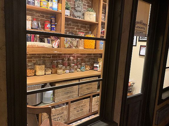 Pantry view from window
