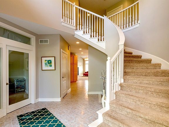 Large two story entry.