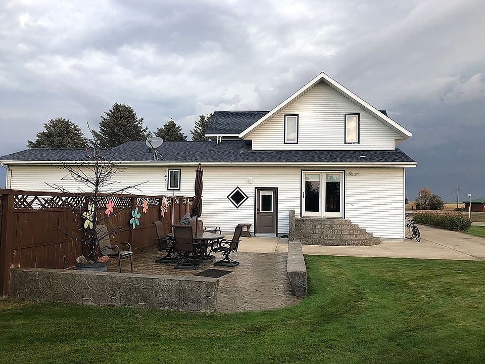 Back of house.Stamped cement
