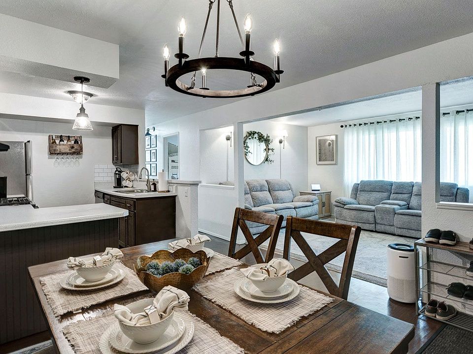 Living Room, Dining Area, and Kitchen