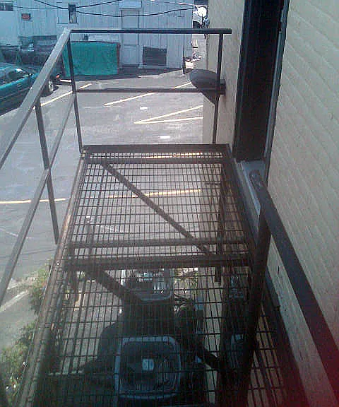 REAR metal deck, without tile, tile available for Spring, Summer, and Fall use