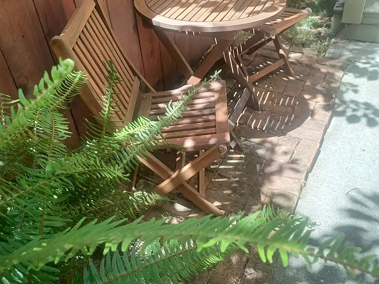 Private patio