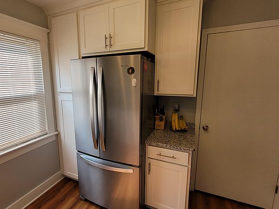 Kitchen with stainless steel appliances and granite countertops