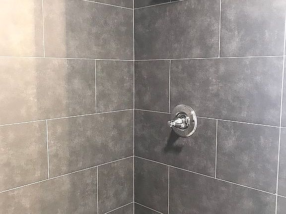Remodeled master shower
