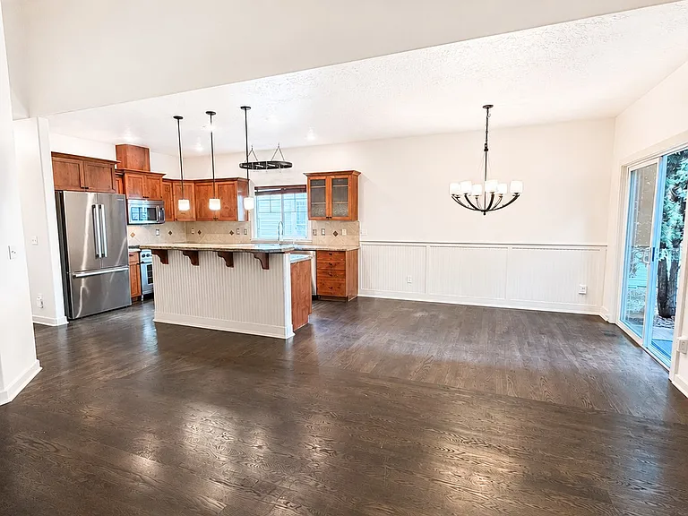 Kitchen, Dining and Main Living Room