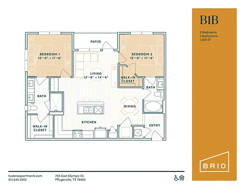 Floor plan B1B