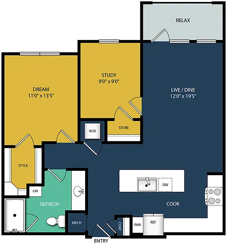 Floor plan A1D