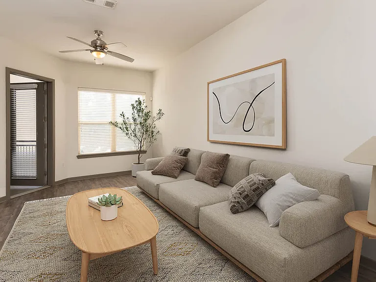Living Room with Balcony and Hard Surface Flooring