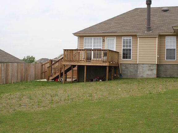 Back of house and deck