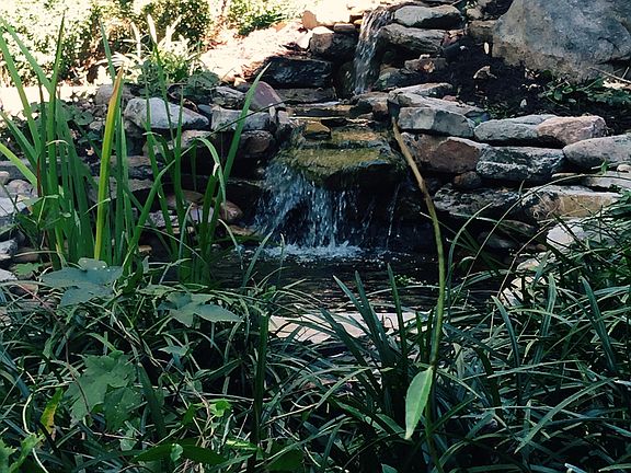 Two Tier Flowing Koi Pond