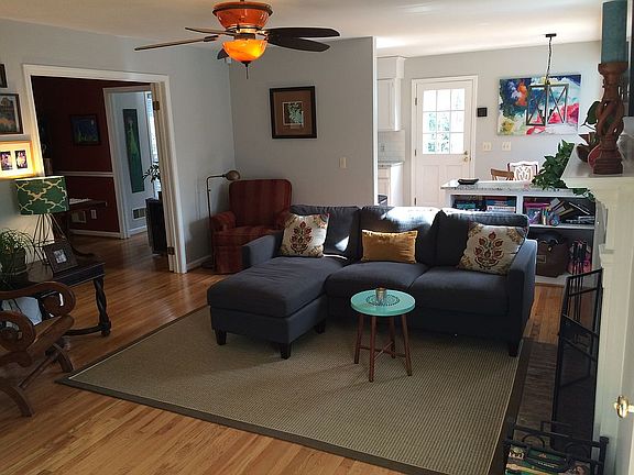 Wood-burning fireplace