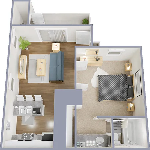 Floor plan Plan C - Income Restricted