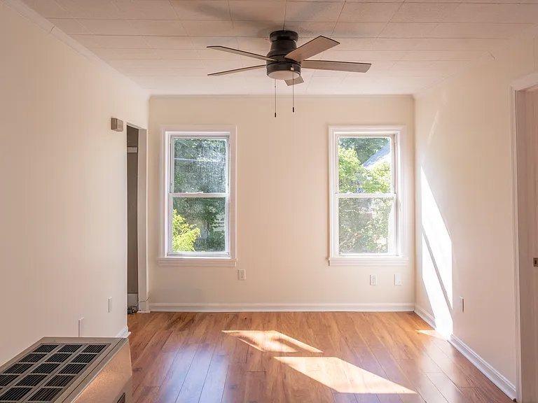 Living room (laundry in left closet)