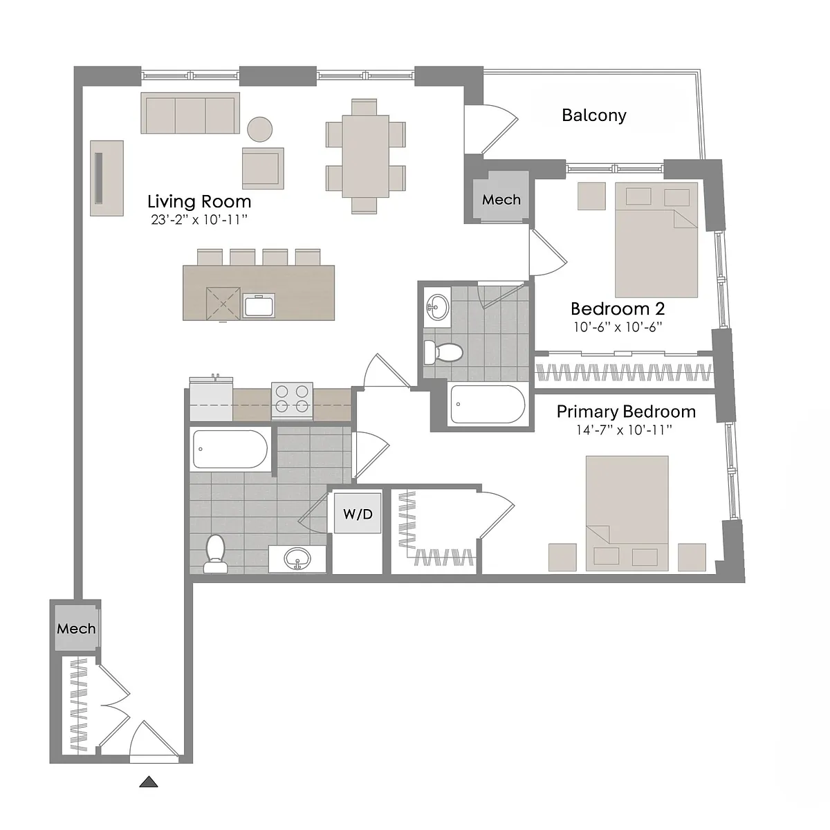 Floor plan B7-B