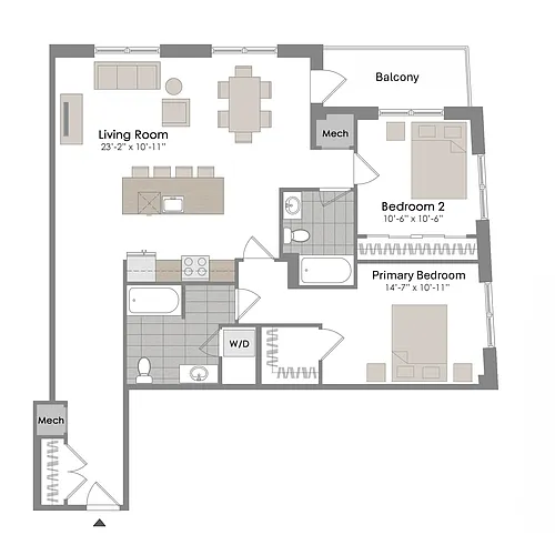Floor plan B7-B