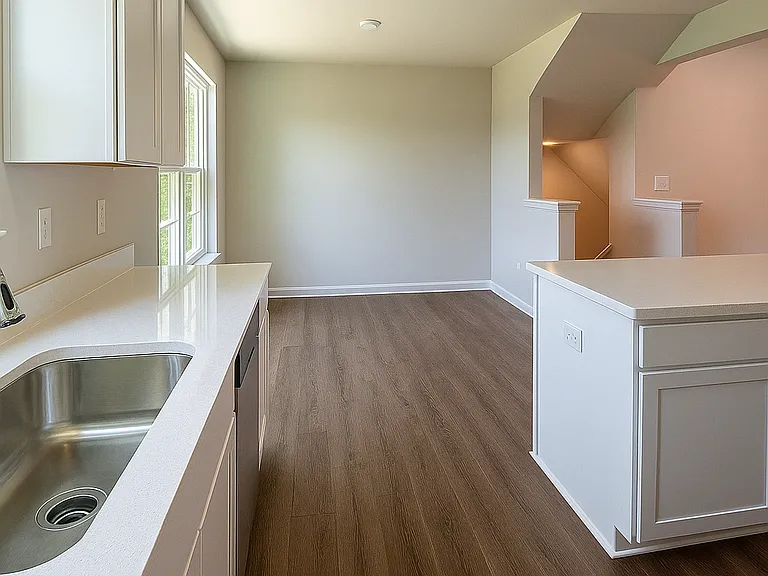 Kitchen Open to Separate Dining Area