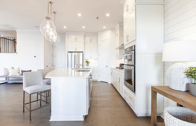 Beautiful, open, gourmet, kitchen with granite countertops and stainless steel appliances