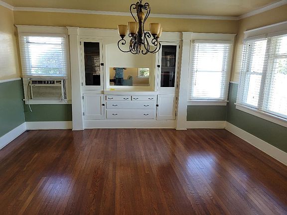 Dining room with built-in hutch