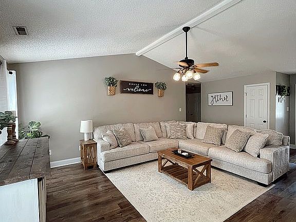 Living room kitchen view