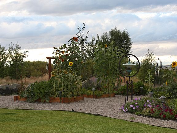 Gardens in rear of house