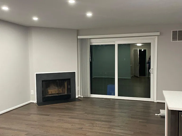 Living room with fire place