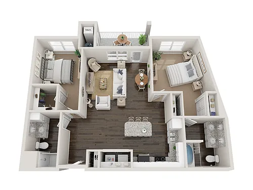 Floor plan The Zale B38M2