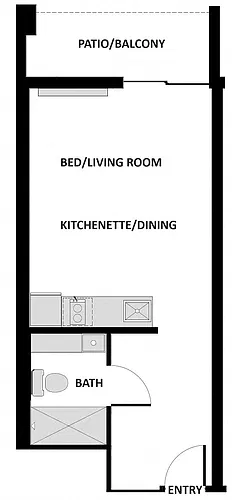 Floor plan Studio Annex 1a