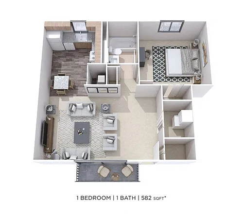 Floor plan One Bedroom