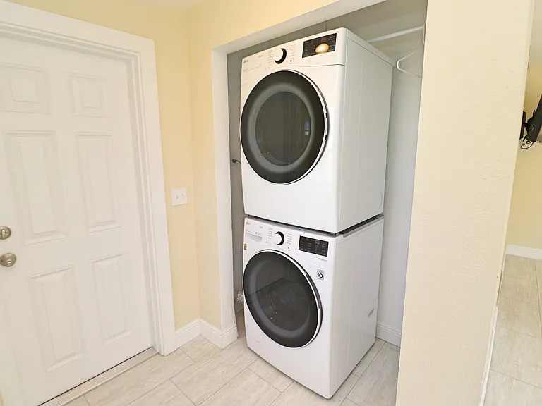 Washer and Dryer , Rear Door