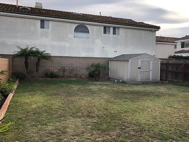 Large backyard