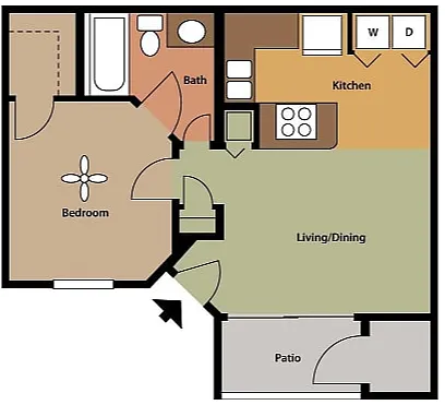 Floor plan Renovated Apartment
