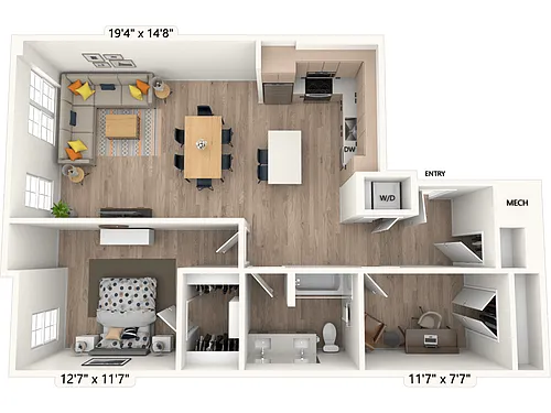 Floor plan AD2-Scheme III