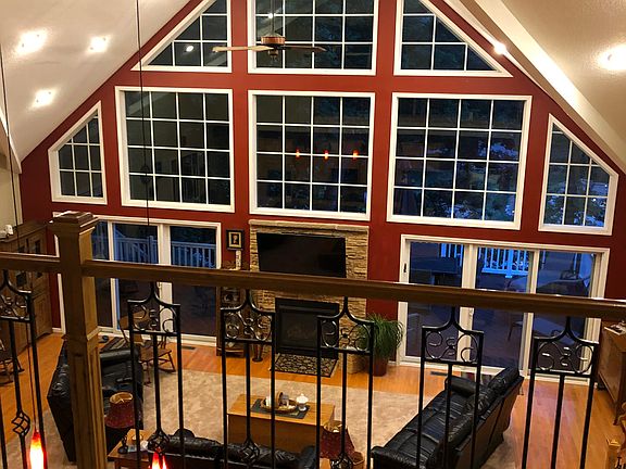 Wall of windows from loft