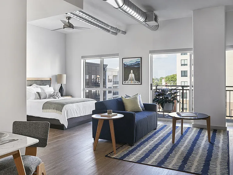 Designer-Furnished Studio Apartment