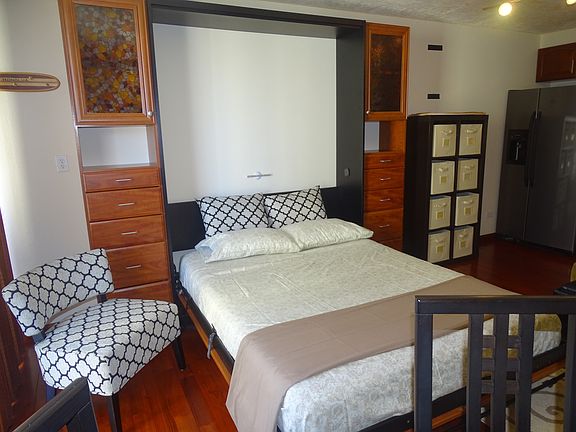 Murphy bed down position