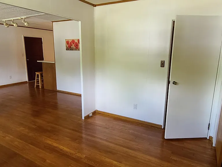 Looking through the office into the living room