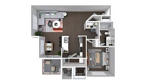 Floor plan 1X1-905