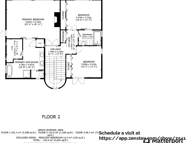 Floor plan top floor
