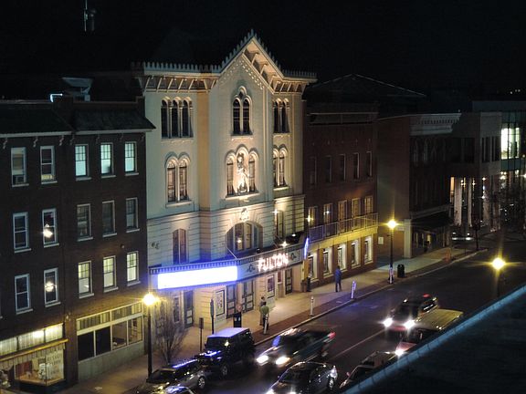 View of the Fulton Theater from the Living Room