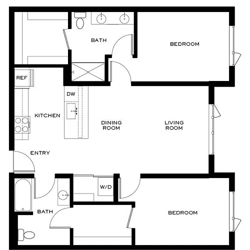 Floor plan B3 ADA