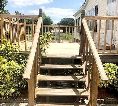 Brand new front porch 