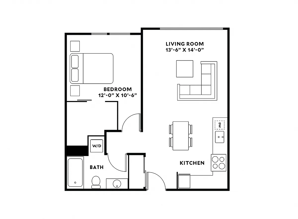 Floor plan 1X1