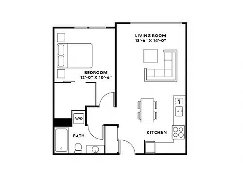 Floor plan 1X1
