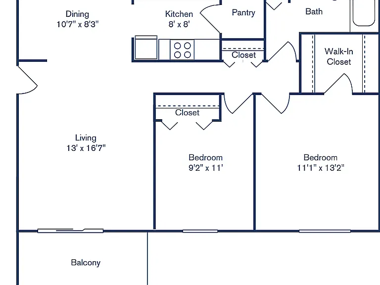 2X1- 884 SQFT 2X1- 884 SQFT